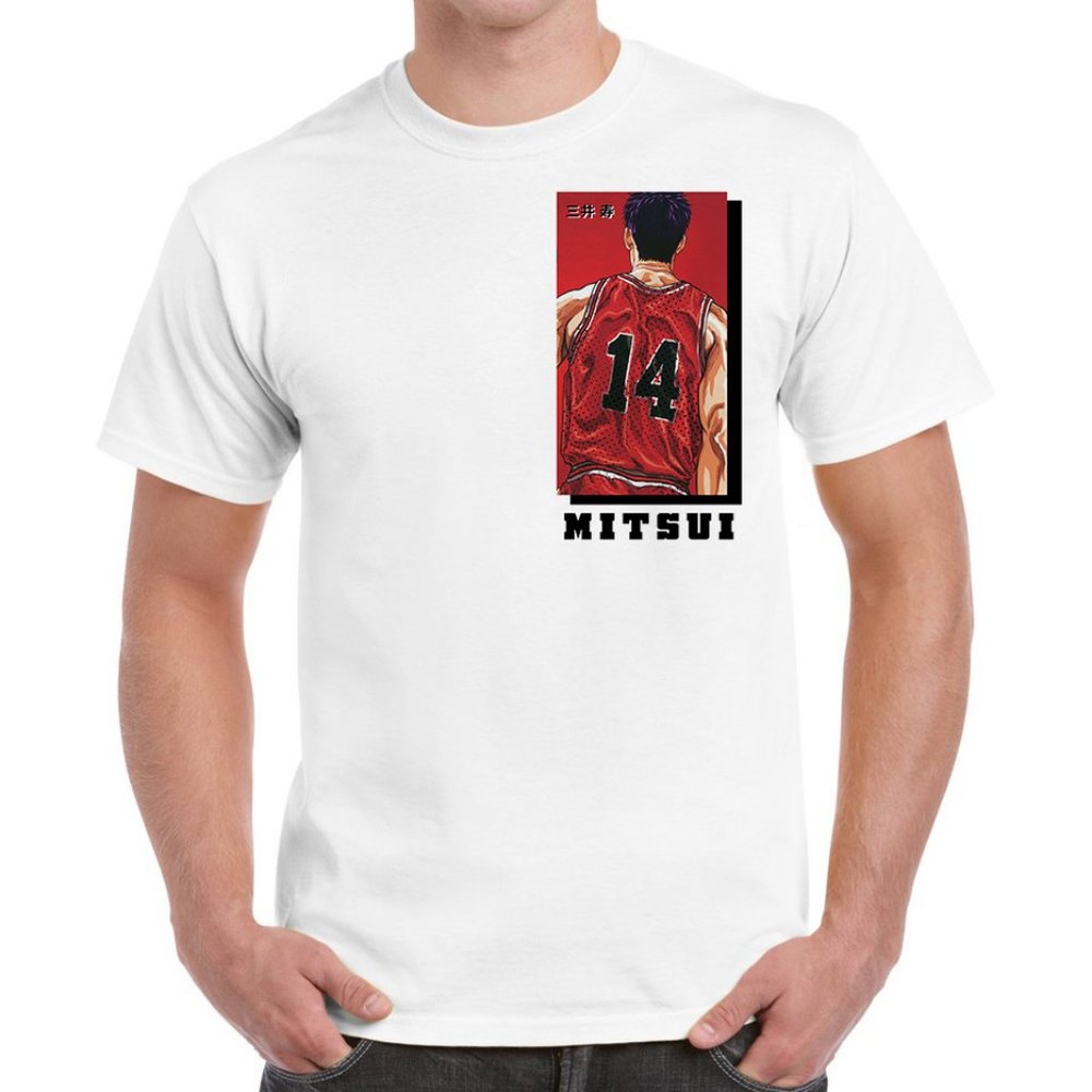 Hisashi Mitsui 14 White T-Shirt